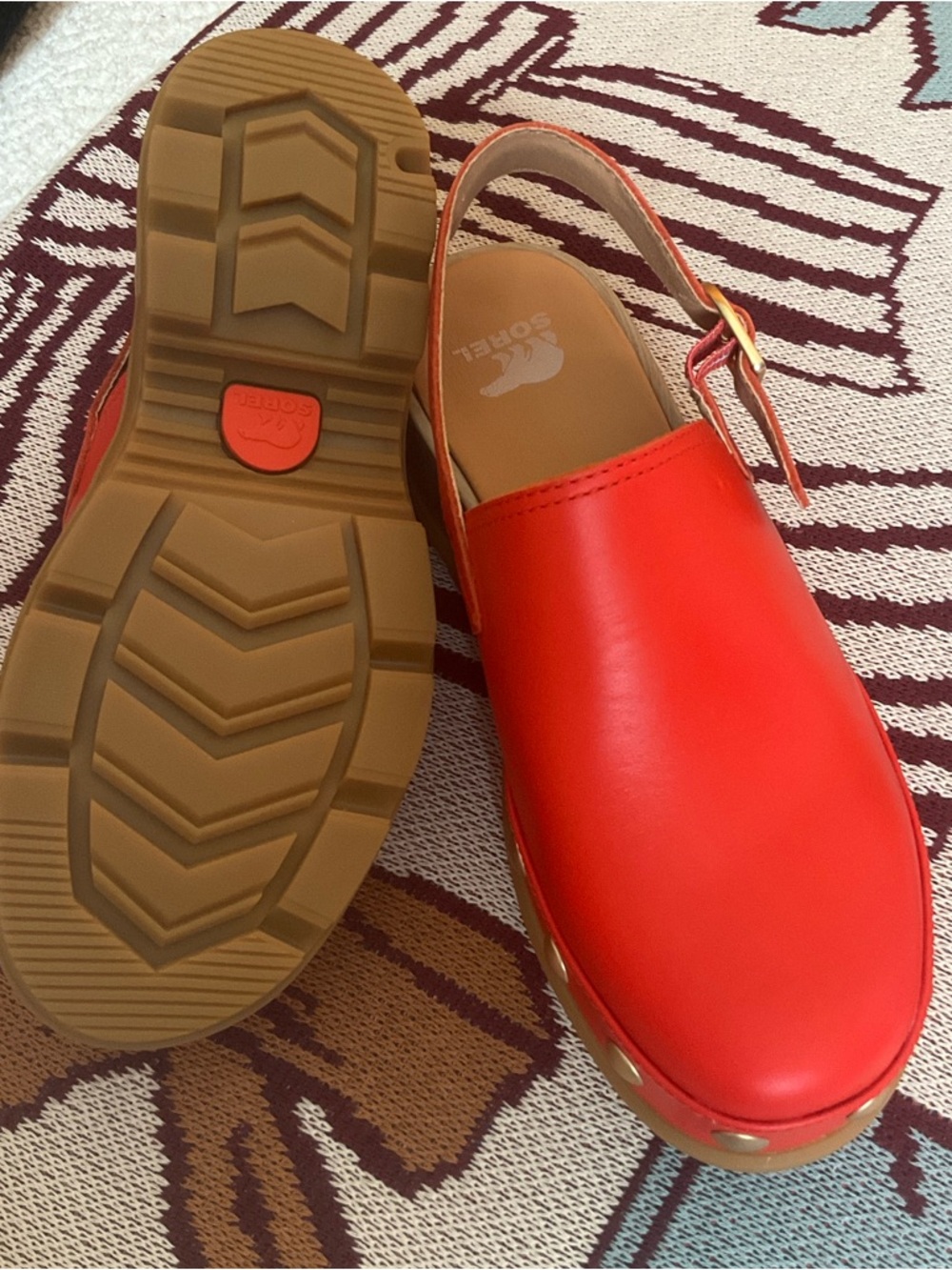 Sorel.Crimson Fire.🔥 Studded Slingback Clogs.Sorel’s Latest Spring Intro.8.5 - Picture 8 of 9